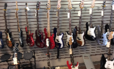 Different display of guitars Different display of guitars